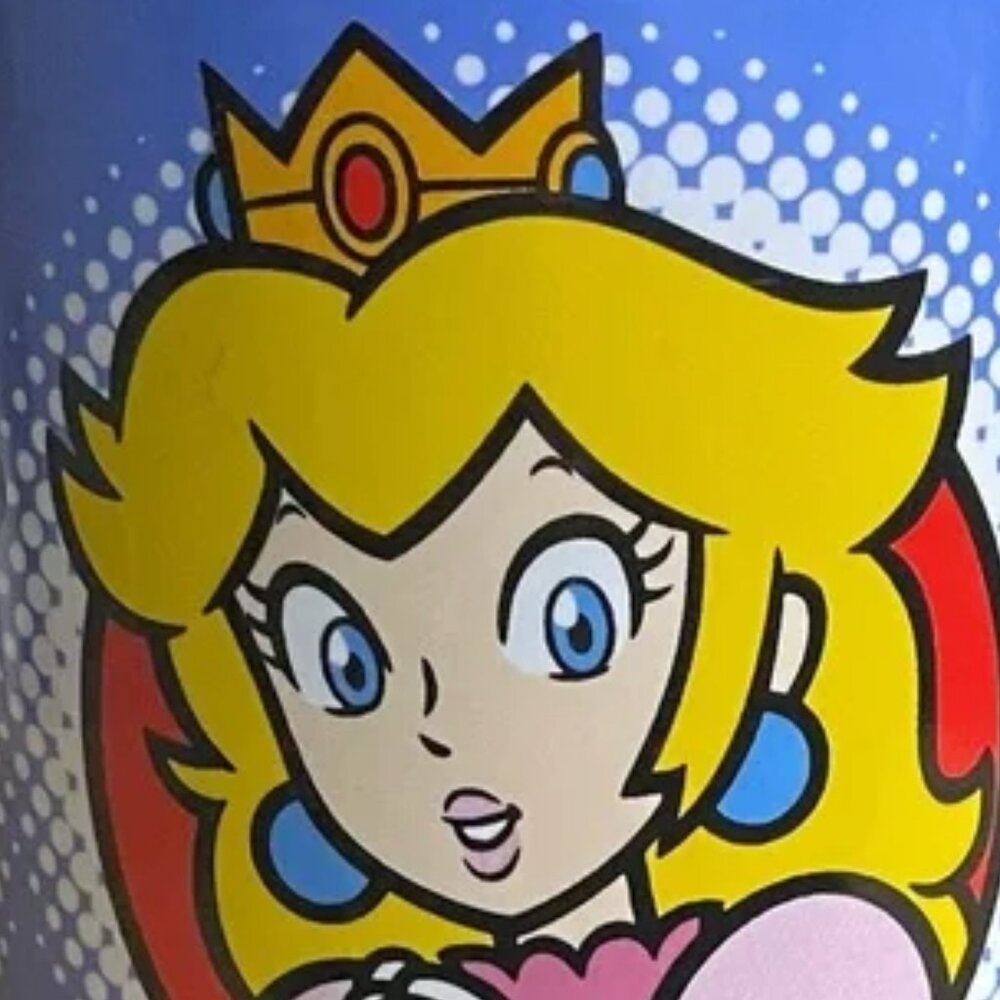 2-NINTENDO Super Mario Blue Coffee Mugs Luigi Princess Peach Ceramic Bowser game - Picture 8 of 11